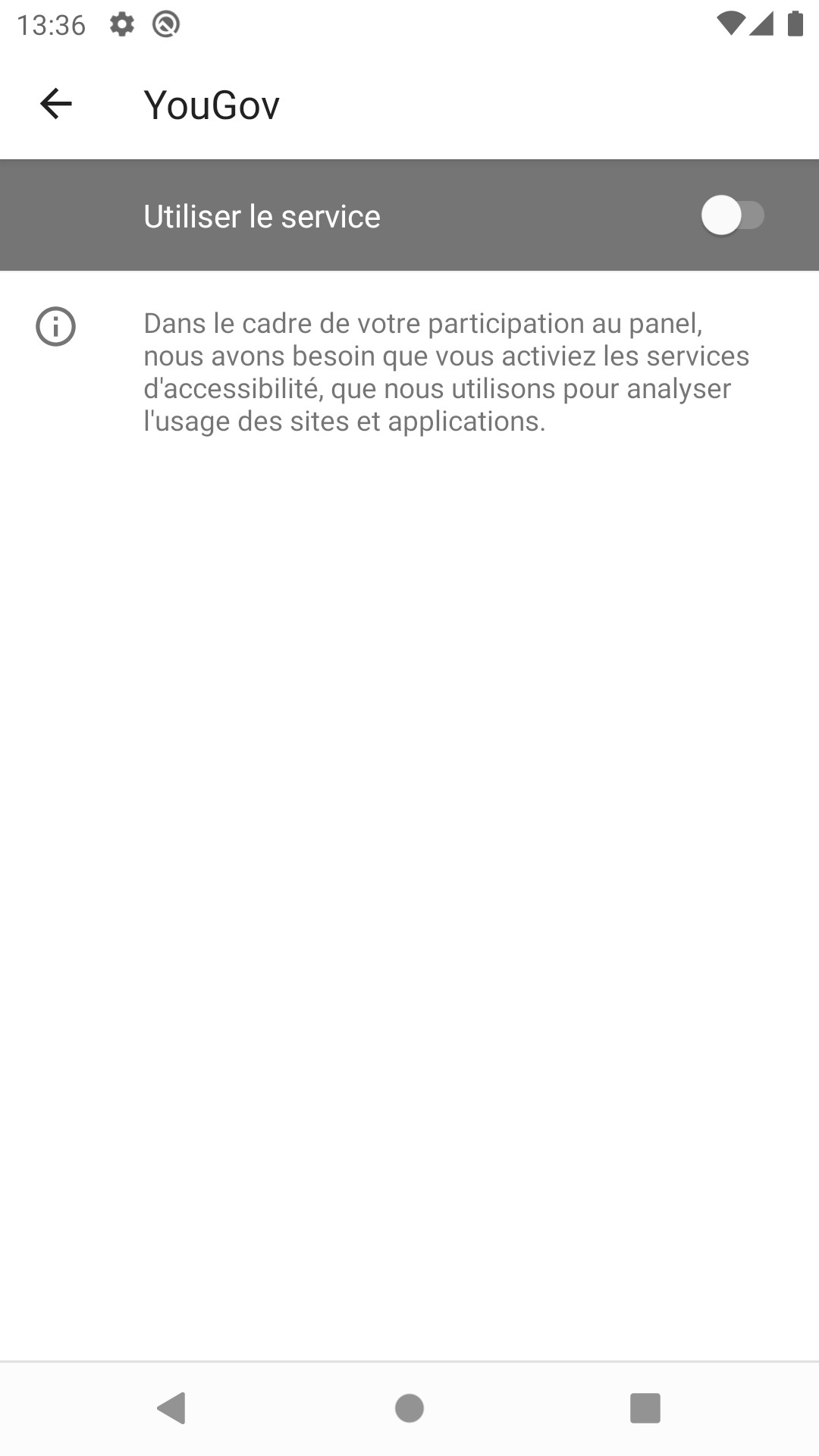 Installation De L Application Pulse YouGov Support   9. YouGov Off 